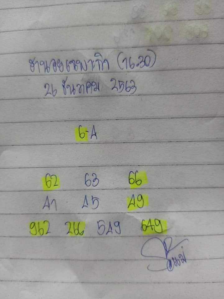 แนวทางหวยฮานอย 26/12/63 ชุดที่8