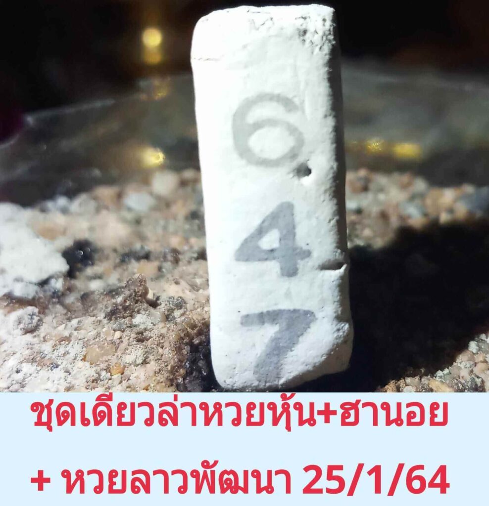 หวยฮานอยวันนี้ 25/1/64 ชุดที่13