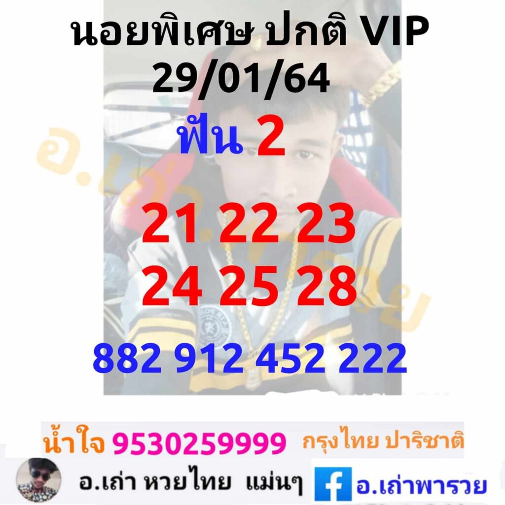 หวยฮานอยวันนี้ 29/1/64 ชุดที่1