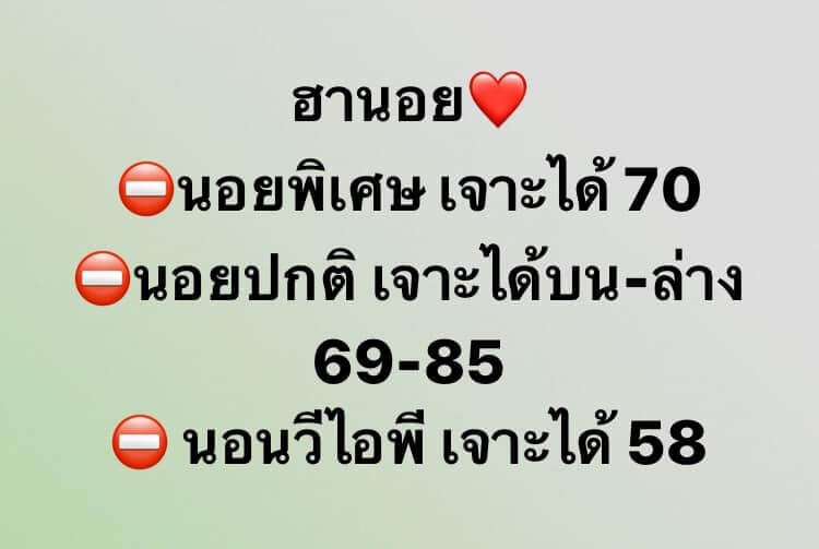 หวยฮานอยวันนี้ 30/1/64 ชุดที่2