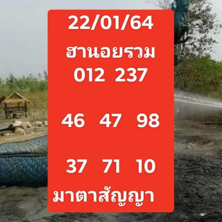 แนวทางหวยฮานอย 22/1/64 ชุดที่10