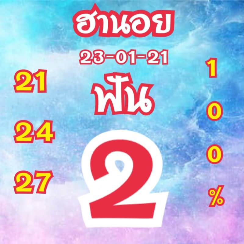 แนวทางหวยฮานอย 23/1/64 ชุดที่7