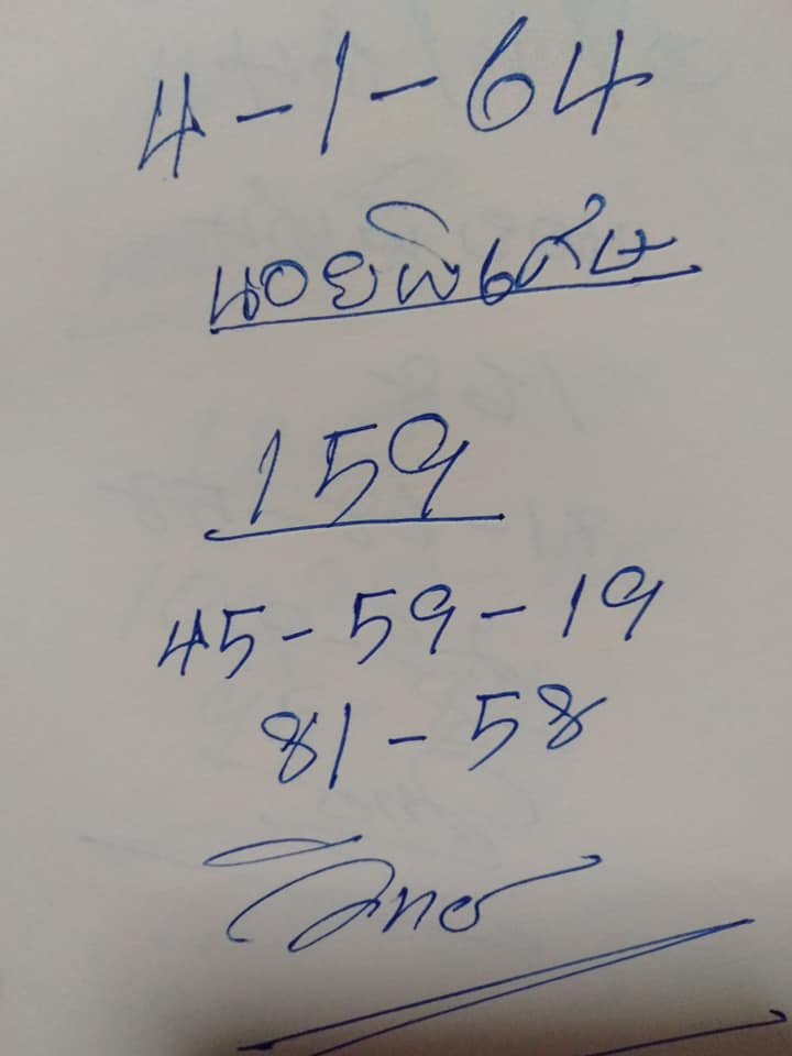 แนวทางหวยฮานอย 4/1/64 ชุดที่4