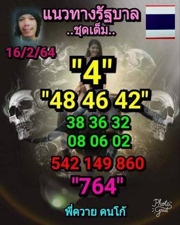 หวยลูกพ่อวิษณุกกรม 16/2/64