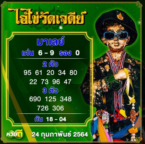 แนวทางหวยมาเลย์ 24/2/64 ชุดที่7