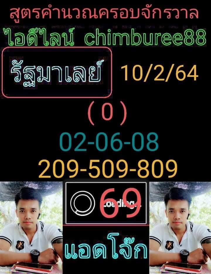 หวยมาเลย์วันนี้ 16/2/64 ชุดที่14