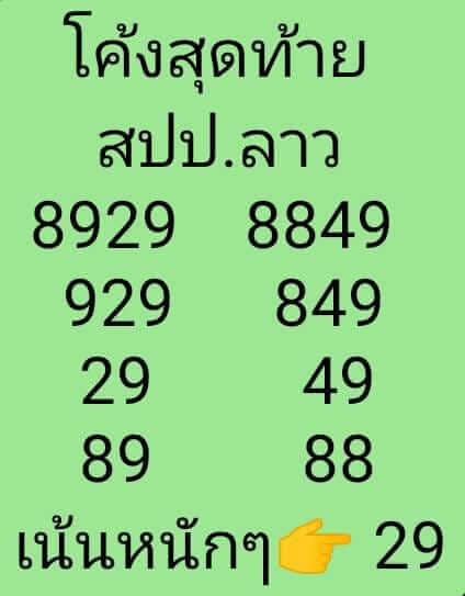 หวยลาววันนี้ 1/2/64 ชุดที่3