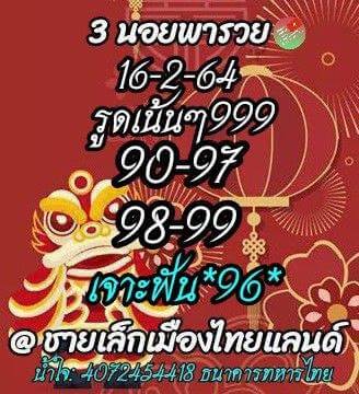 หวยฮานอยวันนี้ 16/2/64 ชุดที่15