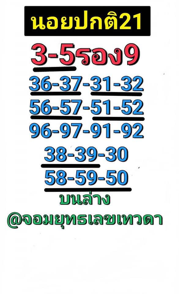 หวยฮานอยวันนี้ 21/2/64 ชุดที่13