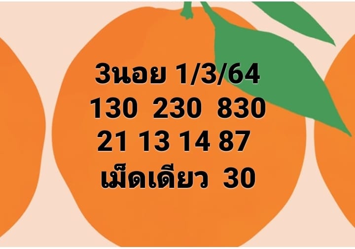 แนวทางหวยฮานอย 1/3/64 ชุดที่5