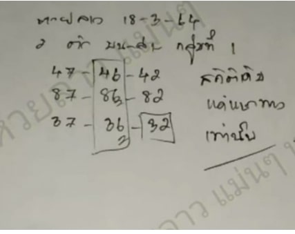 แนวทางหวยลาว 18/3/64 ชุดที่14