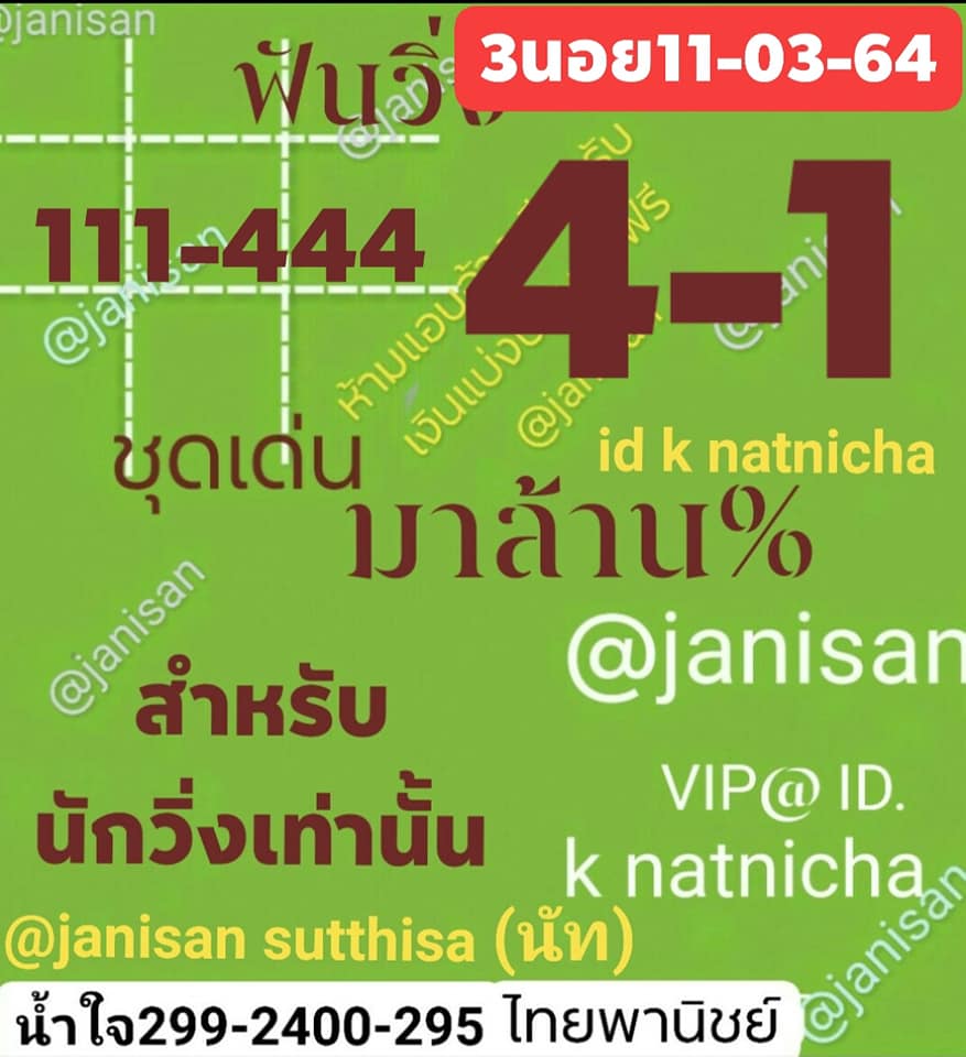 แนวทางหวยฮานอย 11/3/64 ชุดที่6