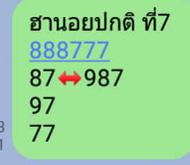 แนวทางหวยฮานอย 7/3/64 ชุดที่8