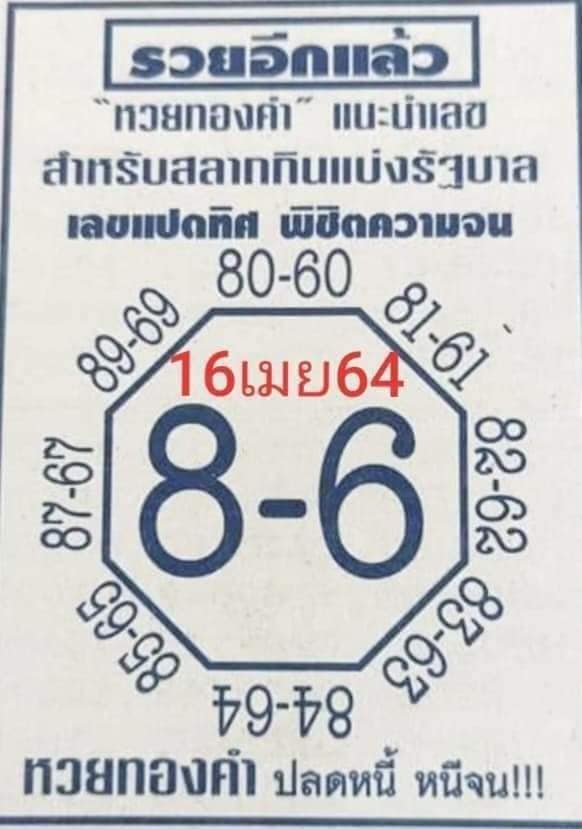 เลขแปดทิศ 16/4/64