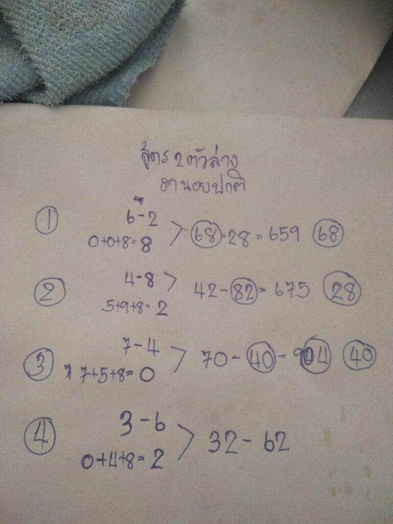 แนวทางหวยฮานอย 9/4/64 ชุดที่9