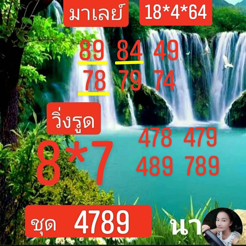 แนวทางหวยมาเลย์ 18/4/64 ชุดที่1