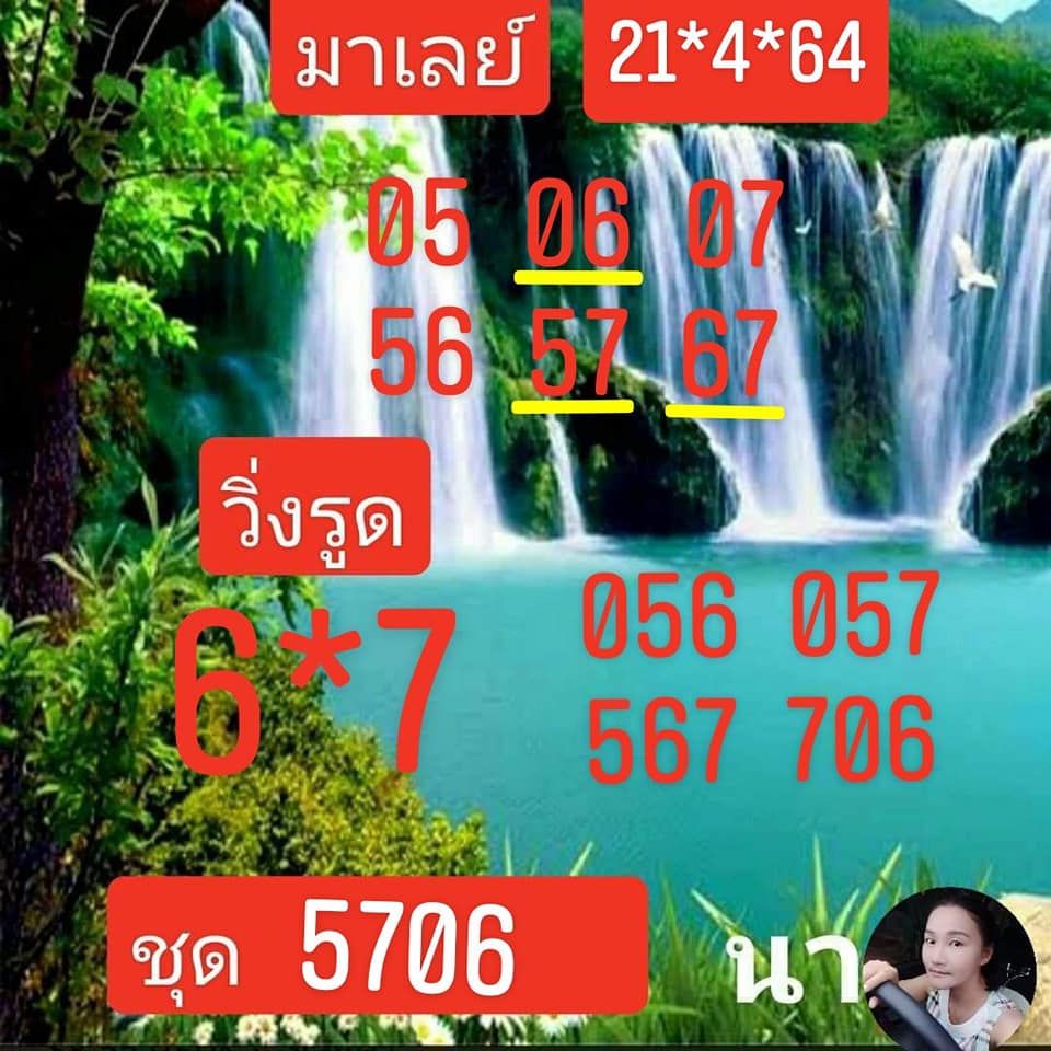 แนวทางหวยมาเลย์ 21/4/64 ชุดที่ 6