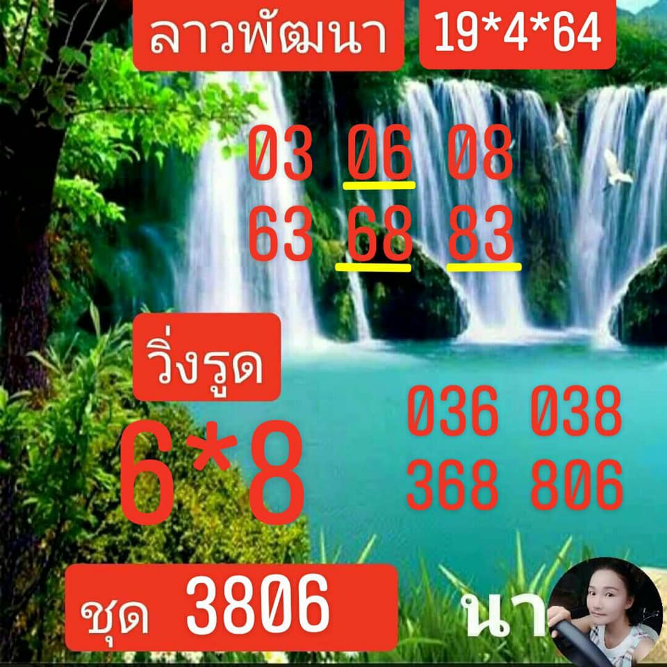 แนวทางหวยลาว 19/4/64 ชุดที่7