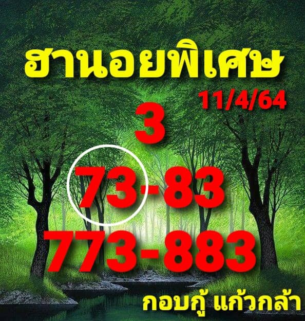 แนวทางหวยฮานอย 11/4/64 ชุดที่2