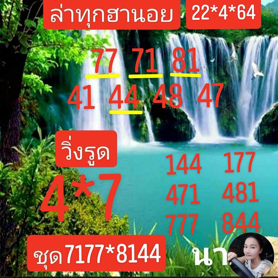 แนวทางหวยฮานอย 22/4/64 ชุดที่2