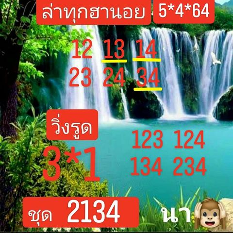 แนวทางหวยฮานอย 5/4/64 ชุดที่1