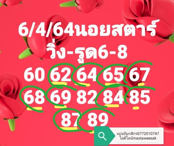 แนวทางหวยฮานอย 6/4/64 ชุดที่10