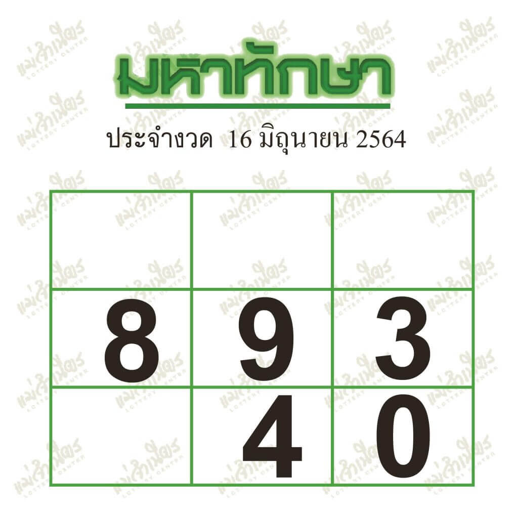  หวยซองล็อคพารวย