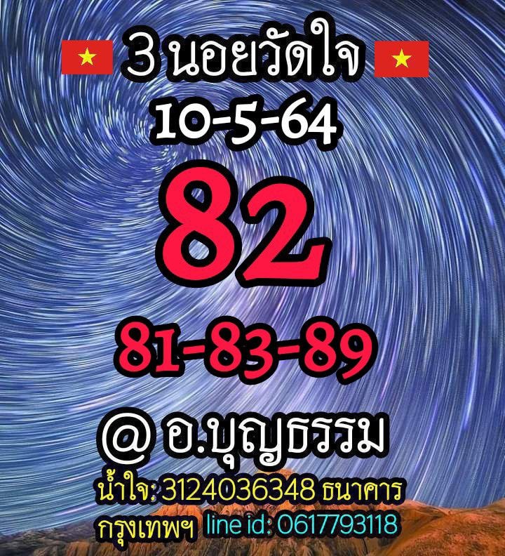 แนวทางหวยฮานอย 10/5/64 ชุดที่2