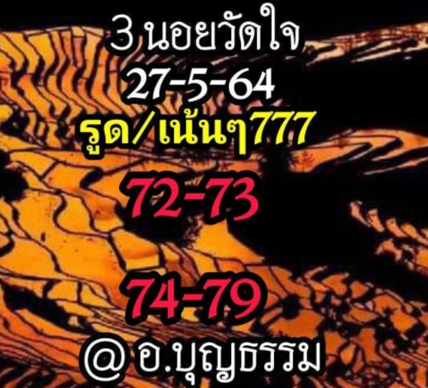 แนวทางหวยฮานอย 27/5/64 ชุดที่2