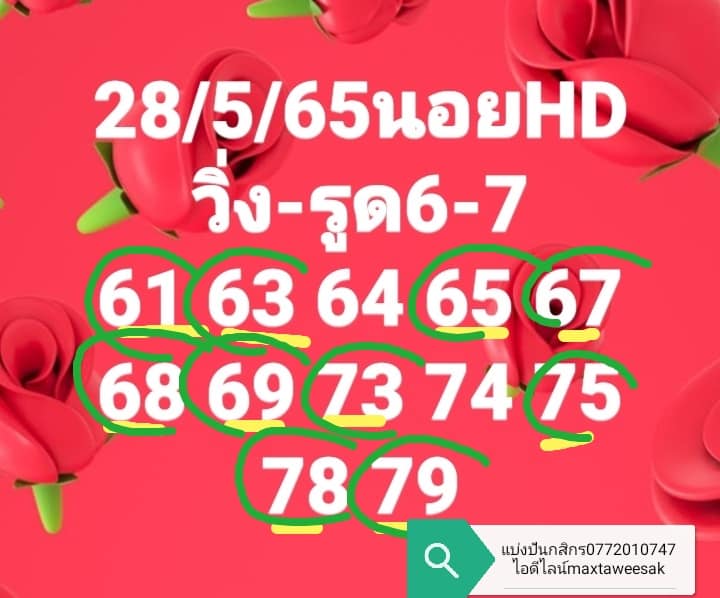 แนวทางหวยฮานอย 28/5/64 ชุดที่1