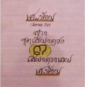 หวยป๋าเสาร์ 1/8/64