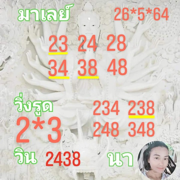 แนวทางหวยมาเลย์ 26/5/64 ชุดที่10