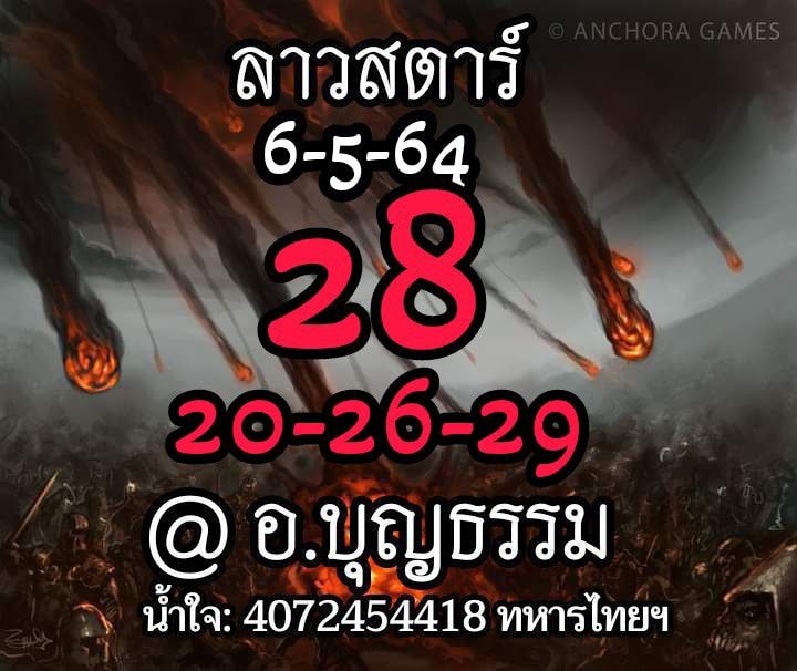 แนวทางหวยลาว 6/5/64 ชุดที่2