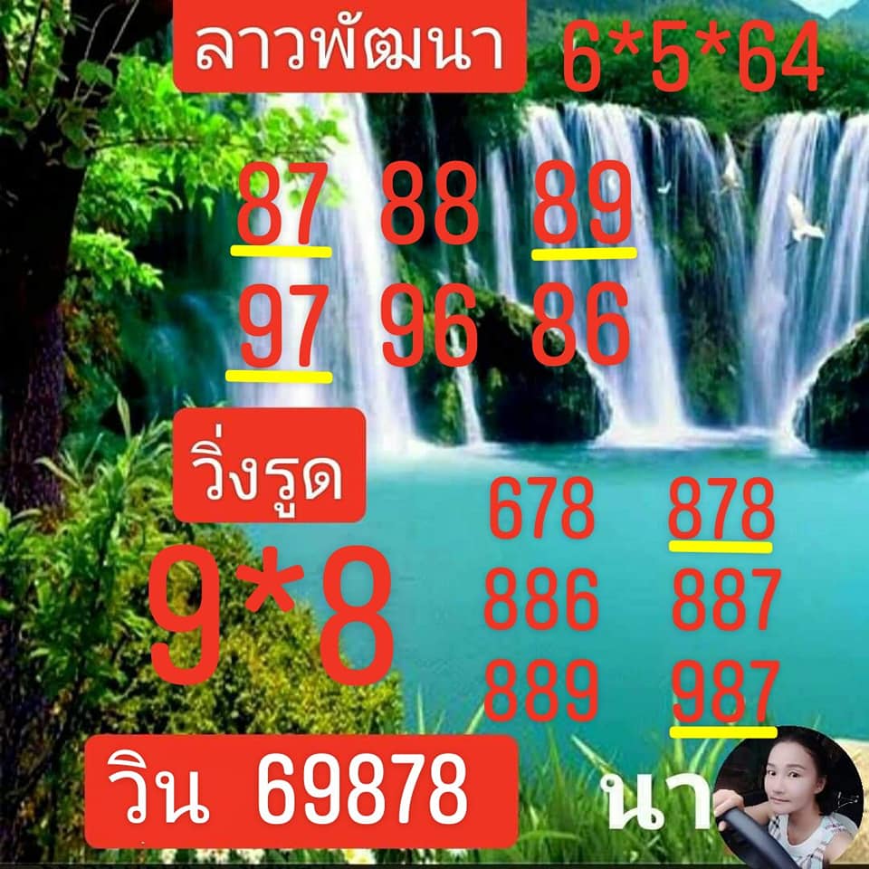 แนวทางหวยลาว 6/5/64 ชุดที่6