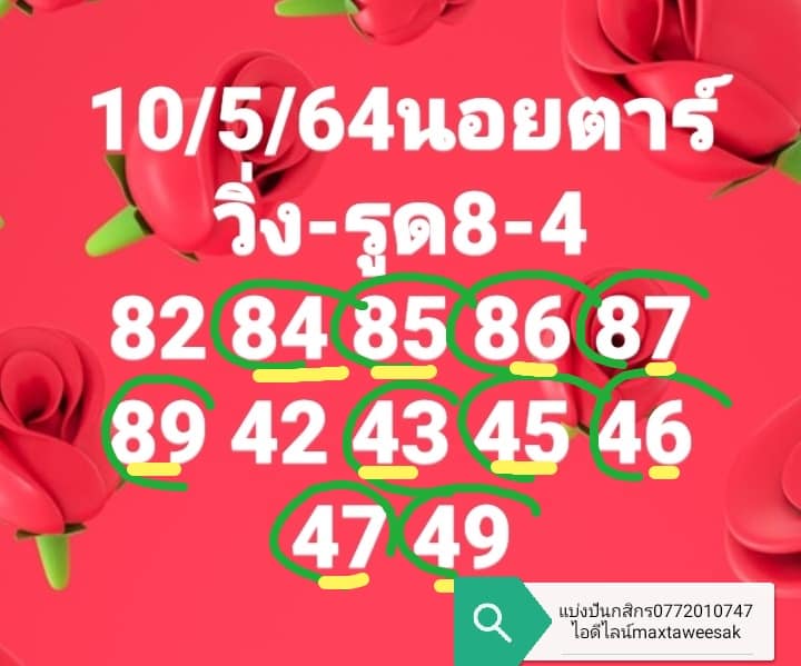 แนวทางหวยฮานอย 10/5/64 ชุดที่1