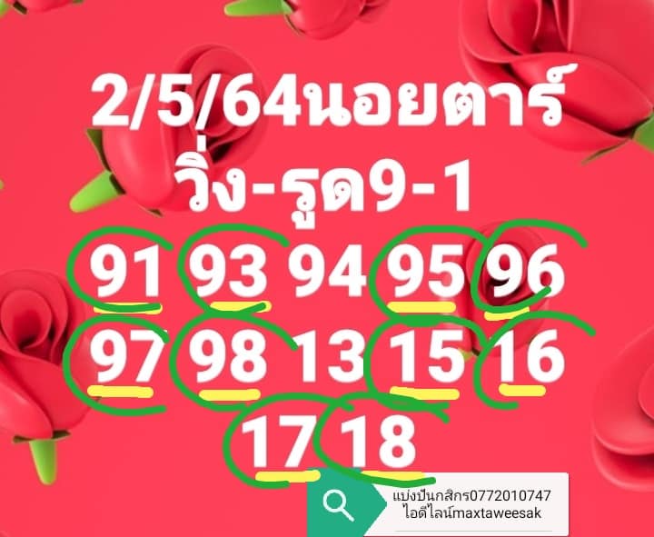 แนวทางหวยฮานอย 2/5/64 ชุดที่4