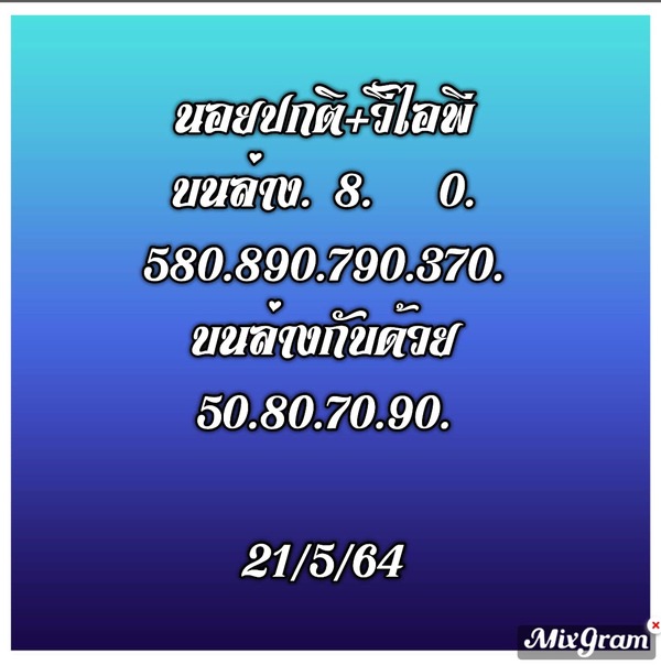 แนวทางหวยฮานอย 21/5/64 ชุดที่10