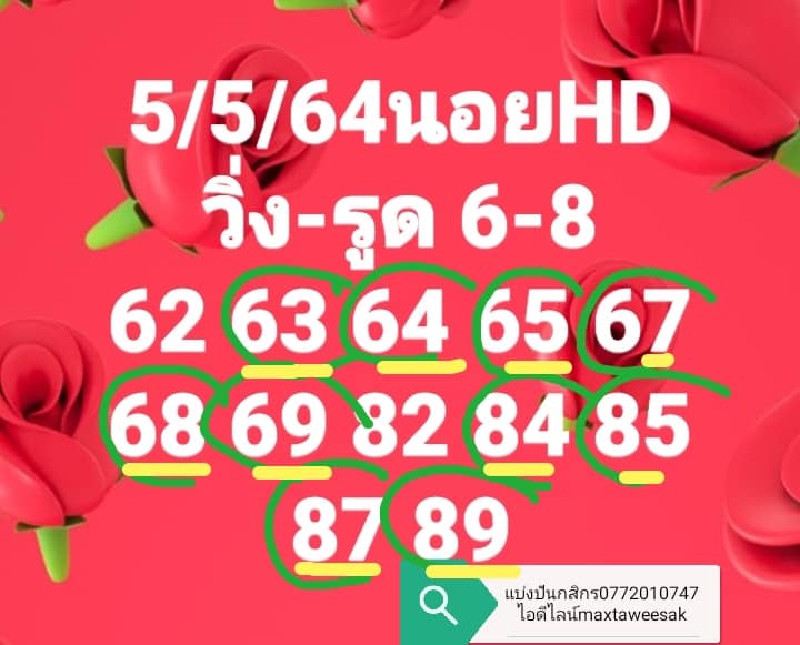 แนวทางหวยฮานอย 5/5/64 ชุดที่2