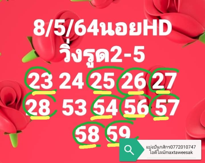 แนวทางหวยฮานอย 8/5/64 ชุดที่3