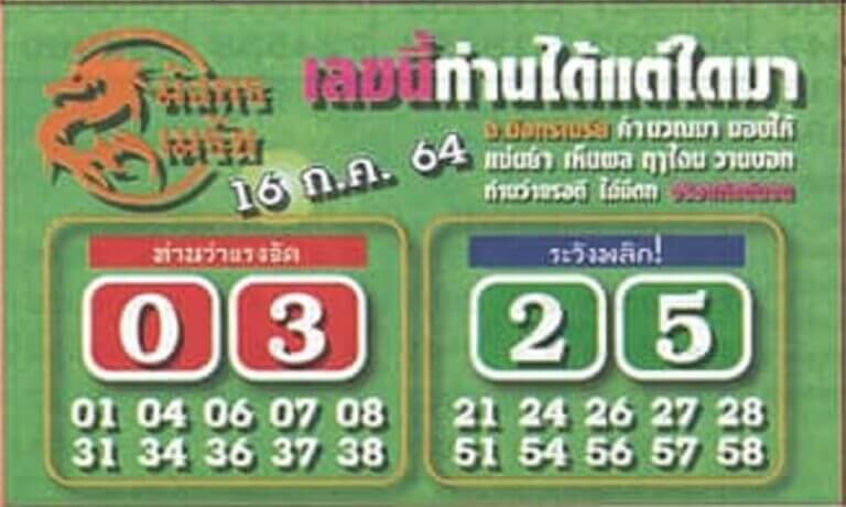 หวยซองล็อคพารวย