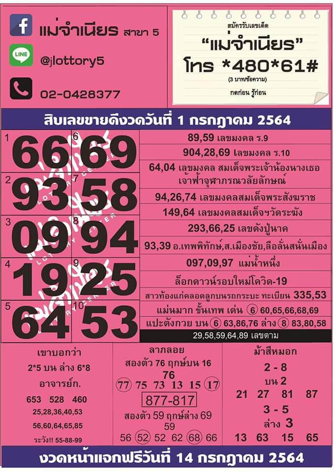 หวยแม่จำเนียร