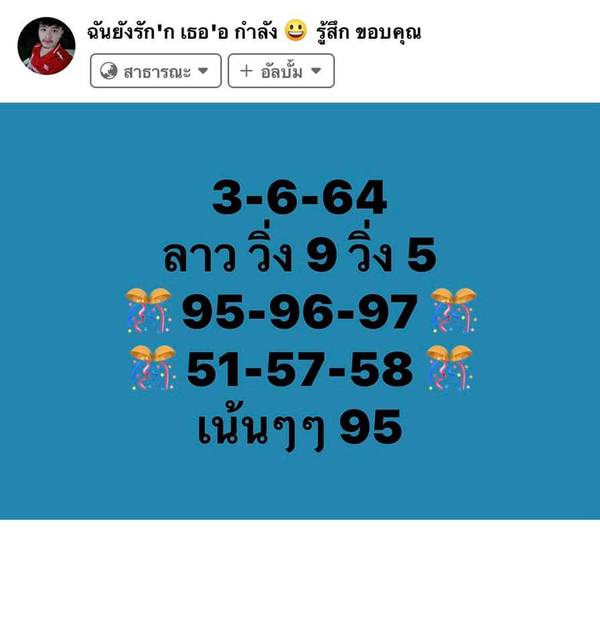 แนวทางหวยลาว 3/6/64 ชุดที่3