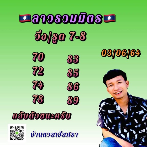 แนวทางหวยลาว 3/6/64 ชุดที่5