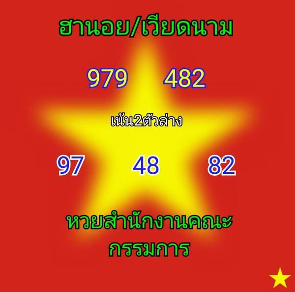 แนวทางหวยฮานอย 11/6/64 ชุดที่ 8