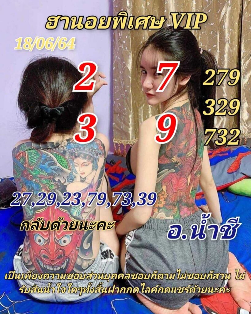 แนวทางหวยฮานอย 18/6/64 ชุดที่5