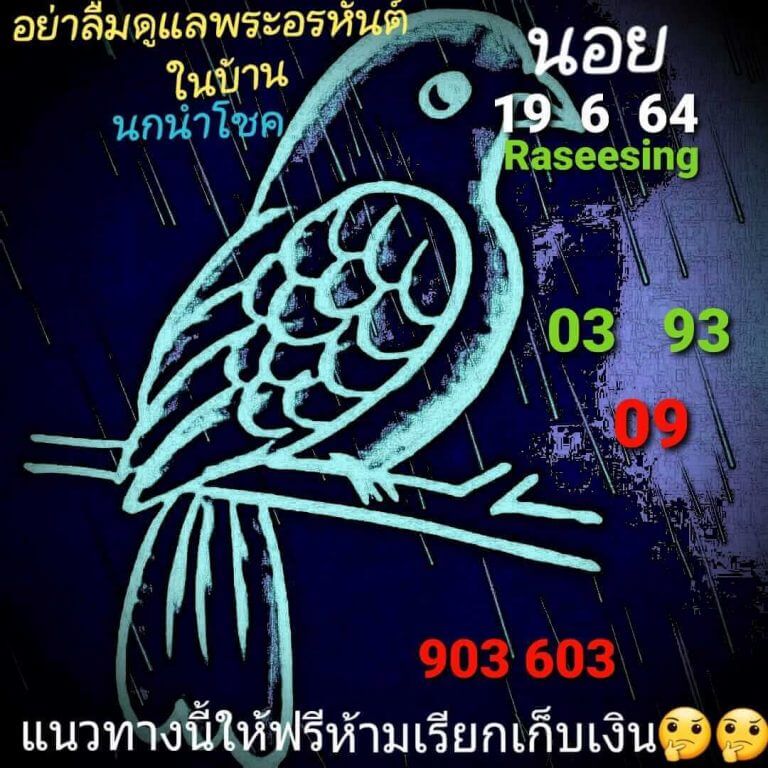 แนวทางหวยฮานอย 19/6/64 ชุดที่11