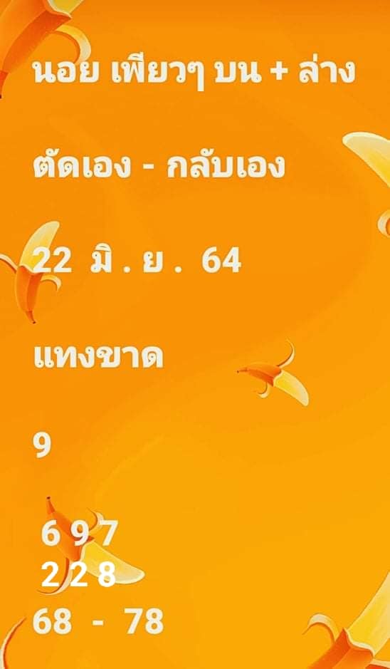 แนวทางหวยฮานอย 22/6/64 ชุดที่10