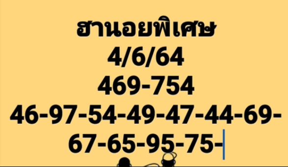 แนวทางหวยฮานอย 4/6/64 ชุดที่5