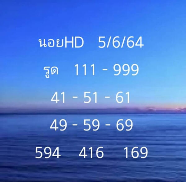 แนวทางหวยฮานอย 5/6/64 ชุดที่ 12