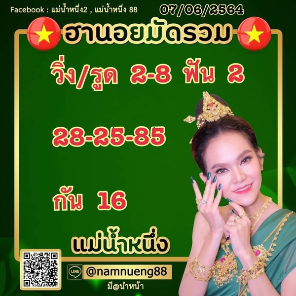 แนวทางหวยฮานอย 7/6/64 ชุดที่9